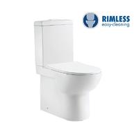YS22275 2-piece Rimless ceramic toilet, P-laqueus washdown toilet;