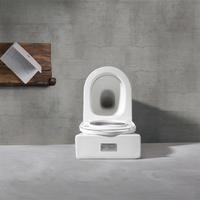 YS22268P 2-piece Rimless ceramic toilet, P-laqueum washdown latrinam;