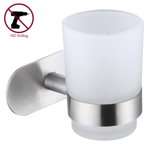 15284 Bathroom accessiones: possessor Tumbler, zinci/brass/SUS Tumbler possessor et poculum vitreum;