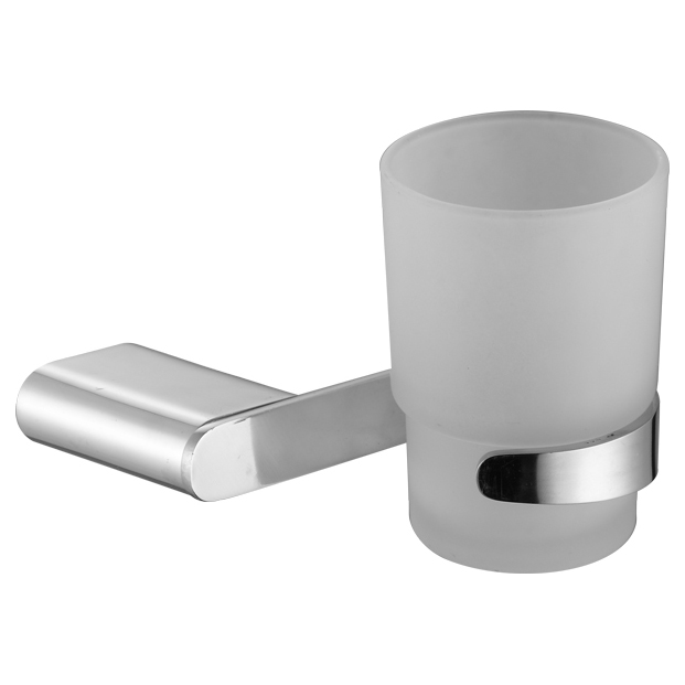 15384 Bathroom accessiones: possessor Tumbler, zinci/brass/SUS Tumbler possessor et poculum vitreum;