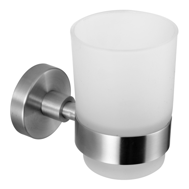 15584 Bathroom accessiones: possessor Tumbler, zinci/brass/SUS Tumbler possessor et poculum vitreum;