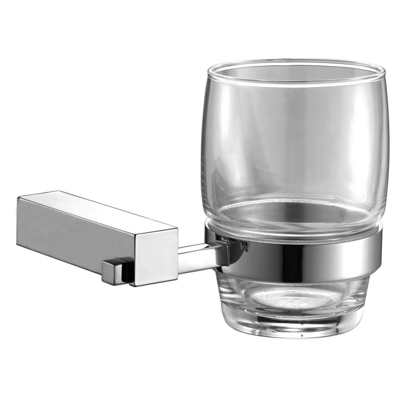 15884 Bathroom accessiones: possessor Tumbler, zinci/brass/SUS Tumbler possessor et poculum vitreum;