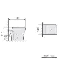 YS22212F Single stantes latrinae ceramic, P-captionem washdown latrinam;