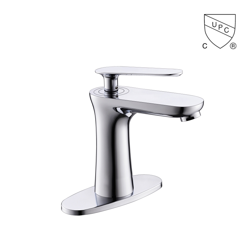 M0150 UPC, CUPC latrina certificata submerge faucet, 1-manubrium Single foramen / 4-in Centreset pelvis faucet;