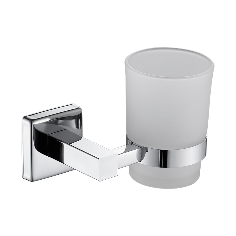 13184 Bathroom accessiones: possessor Tumbler, zinci/brass/SUS Tumbler possessor et poculum vitreum;