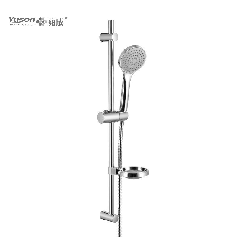 YS33279A ø19mm Prolapsus imber posuit SS Illapsum Bar, 3-Functionem manus Shower 1.5m Diver imber Hose, Cum Sapone Dish