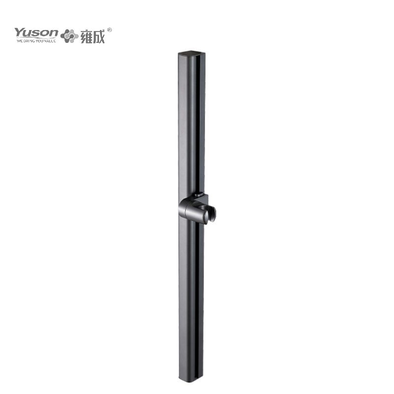 YS33134 Arcus Design Aluminium Sliding Shower Set, 3-Function Silicone Nozzles, PVC Shower Hose