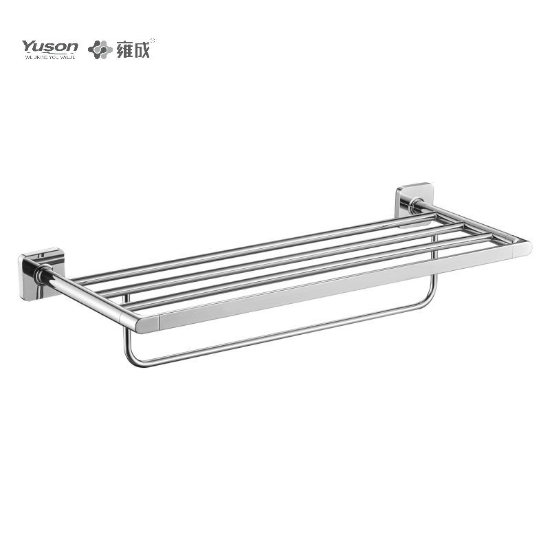 10162 Sleek Bathroom Accessories Brass Wall-euned Towel Rack