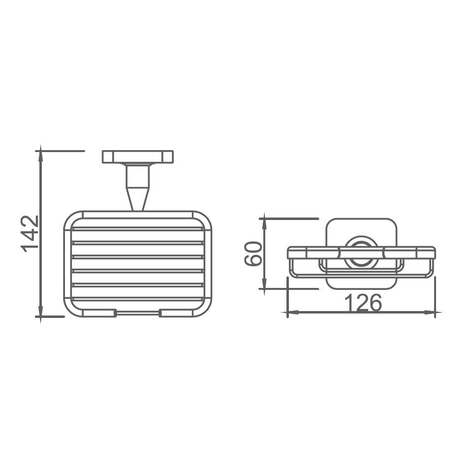 10185B Sleek Bathroom Accessories Brass Wall-mounted Soap Basket