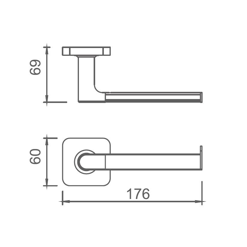 10186 Sleek Bathroom Accessories Brass Toilet Roll Holder