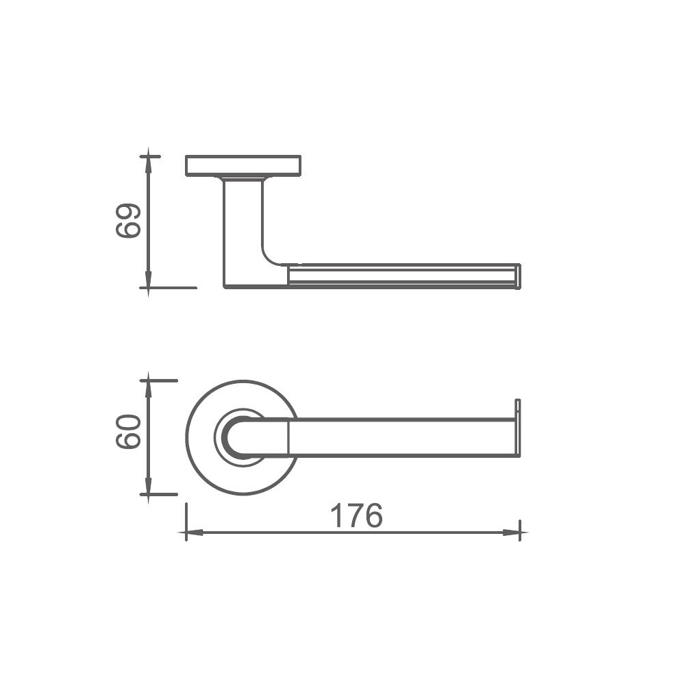 10286 Sleek Bathroom Accessories Brass Toilet Roll Holder