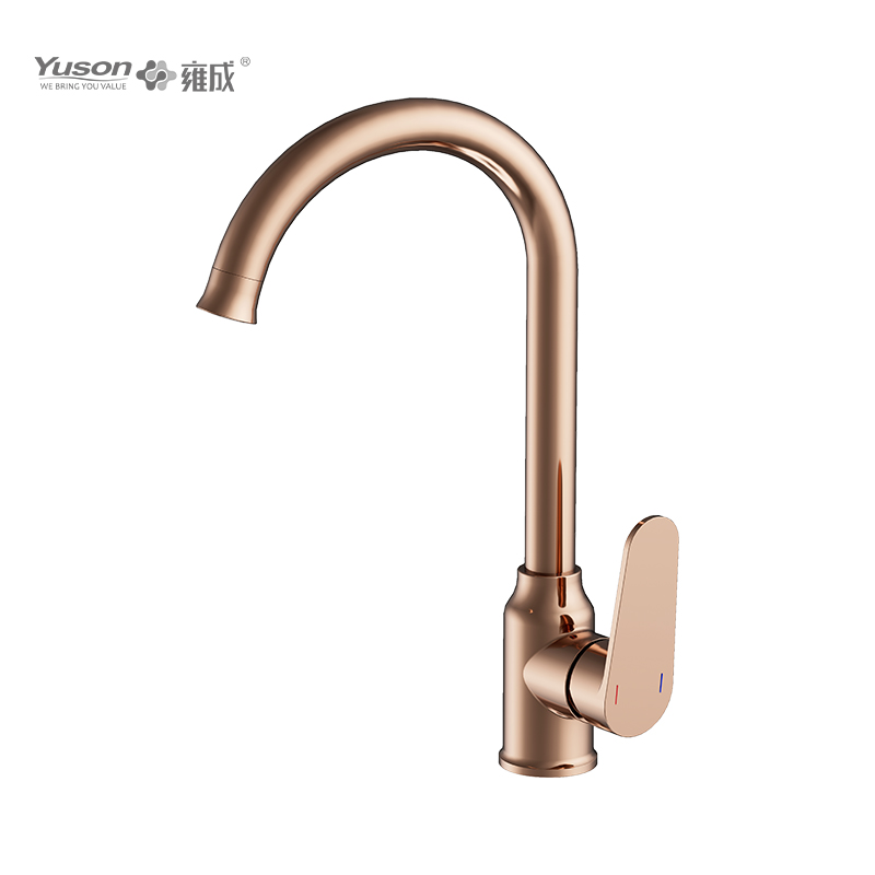 2027-50 Brass Faucet Single Lever Deck-escenderunt calidam & frigidam Coquina Sink Mixer