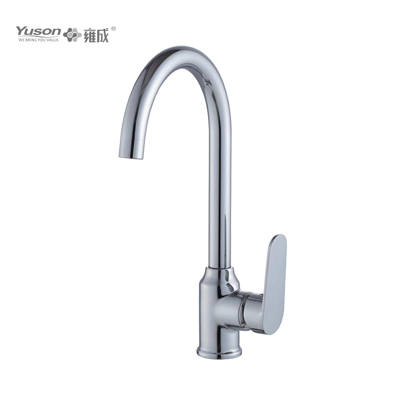 2027-50 Brass Faucet Single Lever Deck-escenderunt calidam & frigidam Coquina Sink Mixer