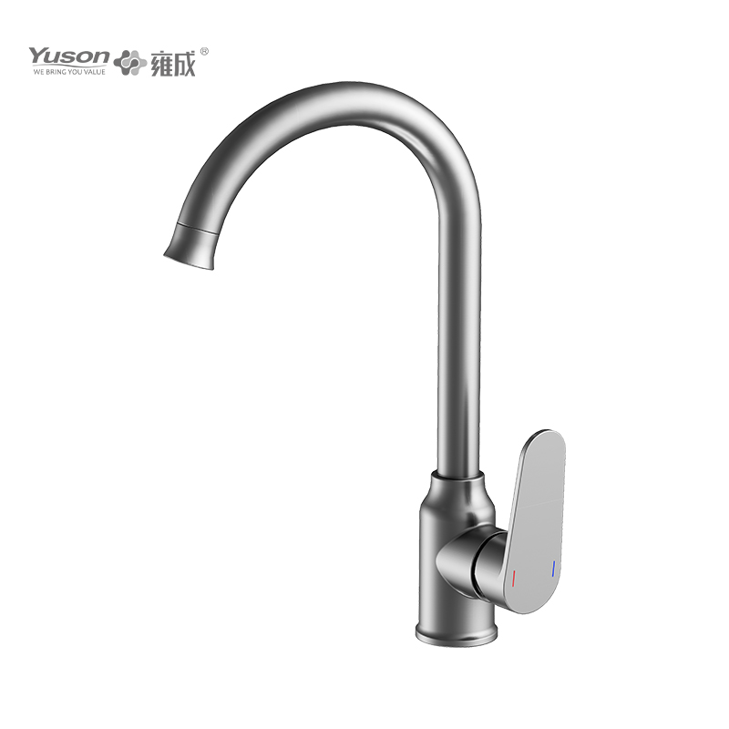 2027-50 Brass Faucet Single Lever Deck-escenderunt calidam & frigidam Coquina Sink Mixer