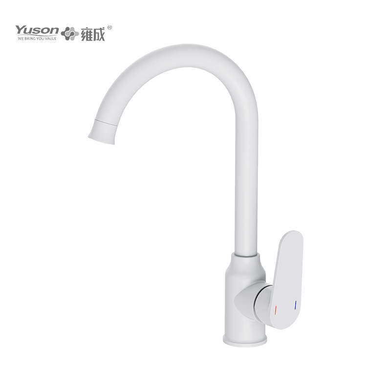2027-50 Brass Faucet Single Lever Deck-escenderunt calidam & frigidam Coquina Sink Mixer