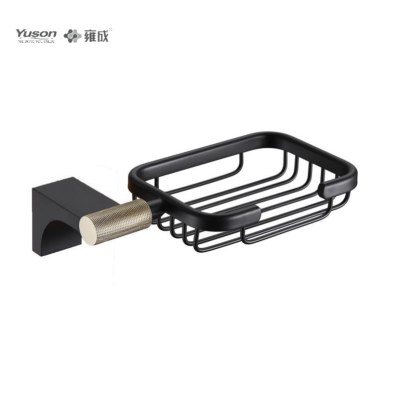 12485B Sleek Bathroom accessiones, cophini Saponis, Zinc/Brass/SUS Soap possessor, murus equestris (Series 12400)