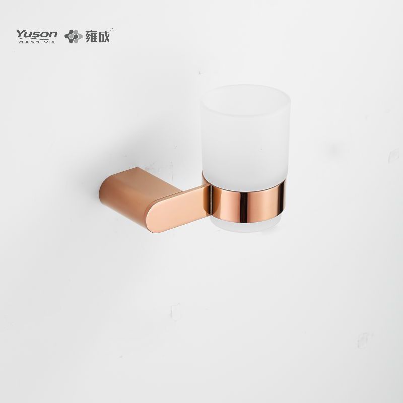 12684 Sleek Bathroom accessiones, possessor Tumbler, cum Frosted/Temperatus Calix vitreus, Zinc/Brass/SUS Tumbler possessor, murus equestris (Series 12600)