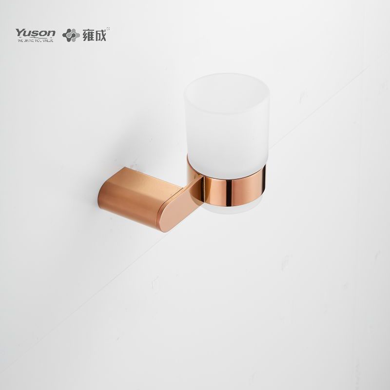 12684 Sleek Bathroom accessiones, possessor Tumbler, cum Frosted/Temperatus Calix vitreus, Zinc/Brass/SUS Tumbler possessor, murus equestris (Series 12600)