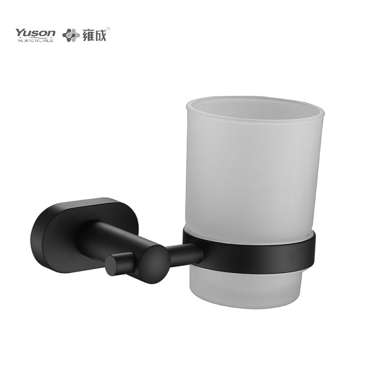 13384 Sleek Bathroom accessiones, possessor Tumbler, with Frosted/Temperatus Calix vitreus, Zinc/Brass/SUS Tumbler possessor, murus equestris (Series 13300)