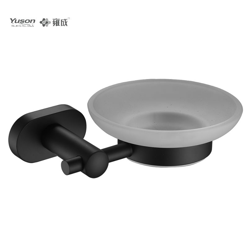 13385 Balneum nitidum accessiones, acetabula Sapone, cum catino vitreo, Zinc/Brass/SUS Soap possessor, murus equestris (Series 13300)
