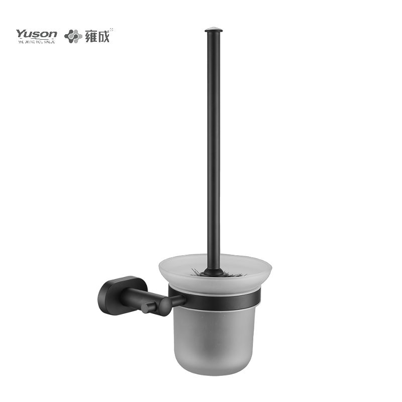 13390 Sleek Bathroom accessiones, Latrina Peniculus cum Frosted/ Calix vitreus Temperatus, Zinc/Brass/SUS Latrina Peniculus, murus equestris (Series 13300)