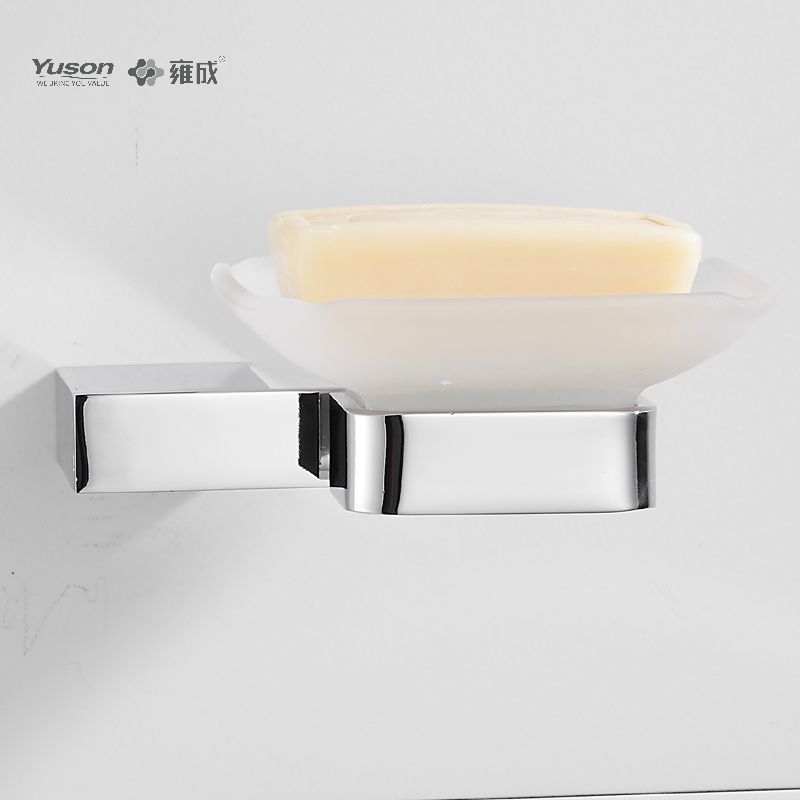 15085 Balneum nitidum accessiones, acetabula Sapone, cum catino vitreo, Zinc/aes/SUS Soap possessor, murus equestris (Series 15000)
