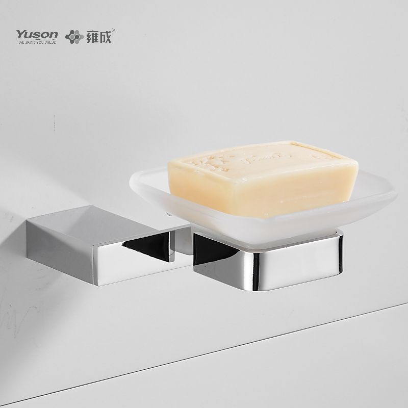 15085 Balneum nitidum accessiones, acetabula Sapone, cum catino vitreo, Zinc/aes/SUS Soap possessor, murus equestris (Series 15000)