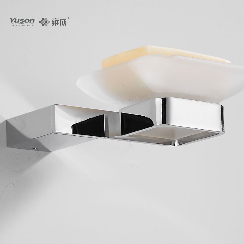 15085 Balneum nitidum accessiones, acetabula Sapone, cum catino vitreo, Zinc/aes/SUS Soap possessor, murus equestris (Series 15000)