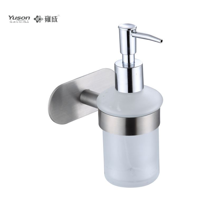 15282 Balnearium nitidum accessiones, Soap Dispensator, cum Frosted/Temperatus Calix vitreus, Zinc/Brass/SUS Soap Dispensator, murus equestris (Series 15200)