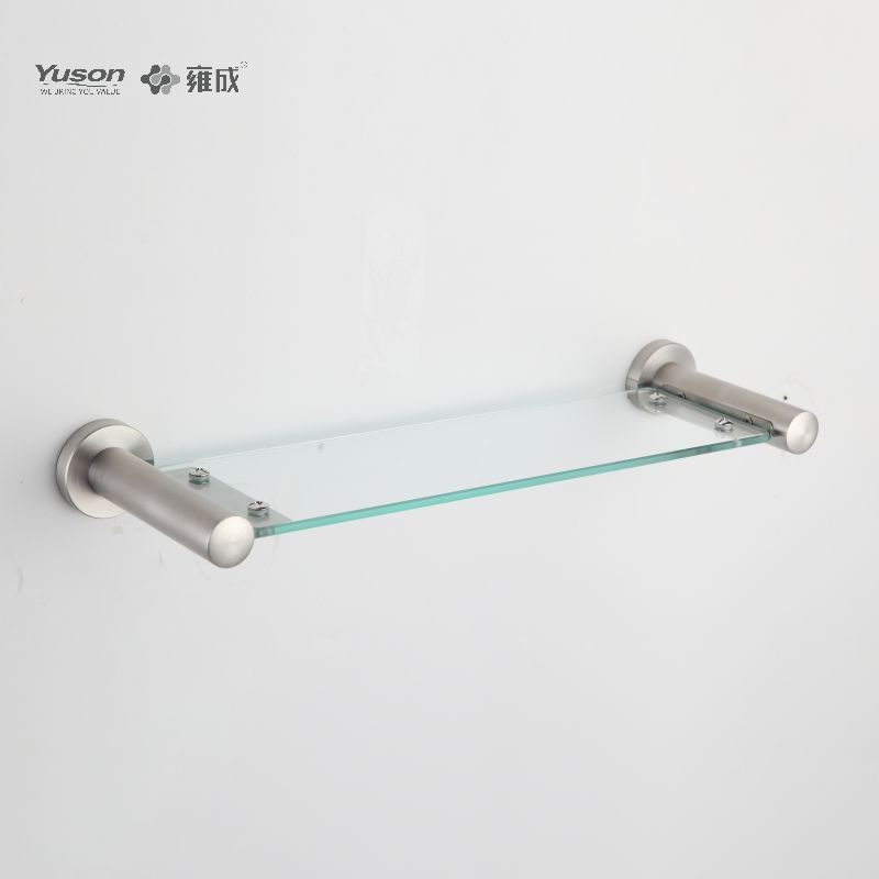 23787 Sleek Bathroom accessiones, lintei shelves, fasciae repono, fasciae vitreae, vitri temperati, murus equestris (Series 23700)